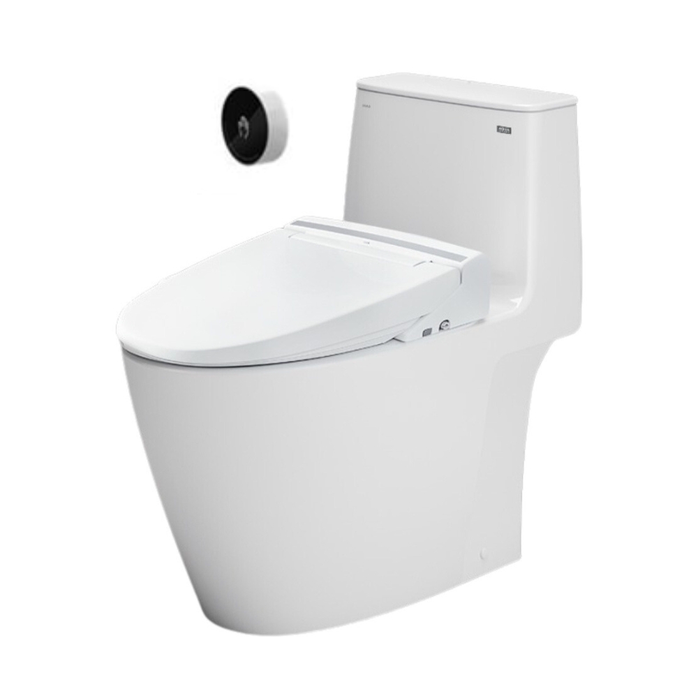 Bàn cầu 1 khối xả cảm ứng nắp điện tử INAX ACT-902 + CW-KB22AVN