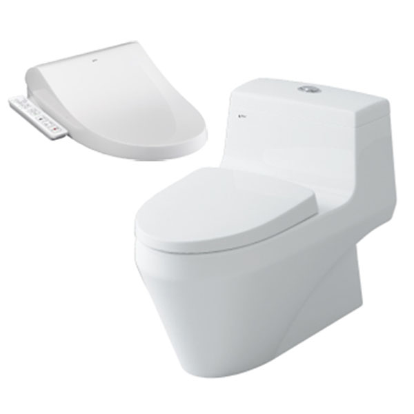 Bàn cầu 1 khối nắp điện tử INAX AC-1035 + CW-H17VN