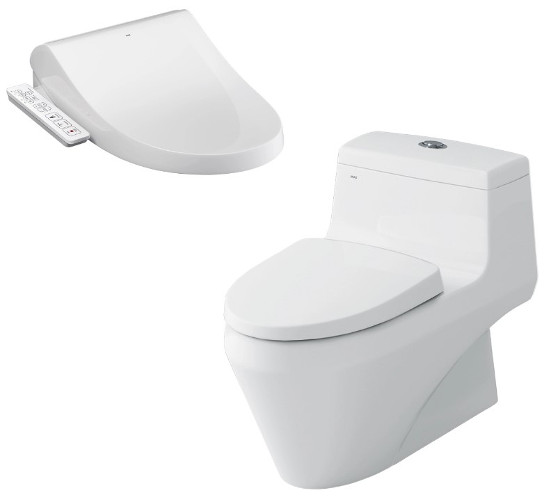 Bàn cầu 1 khối nắp điện tử INAX AC-1035 + CW-H18VN