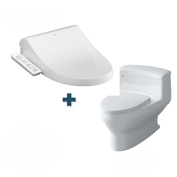 Bàn cầu 1 khối nắp điện tử INAX AC-4005 + CW-H18VN