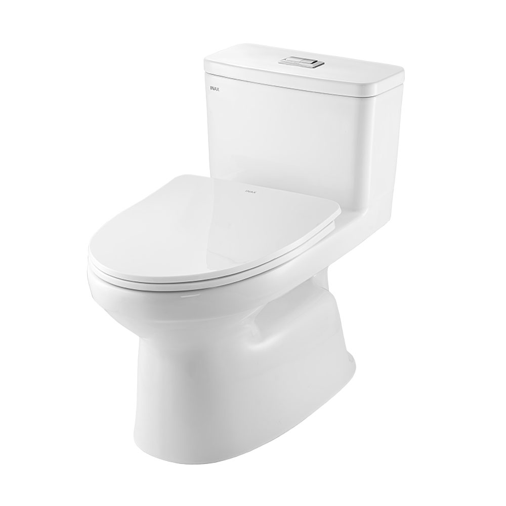 Bàn cầu 1 khối INAX AC-969VN-2 (AC969VN2) nắp mỏng đóng êm
