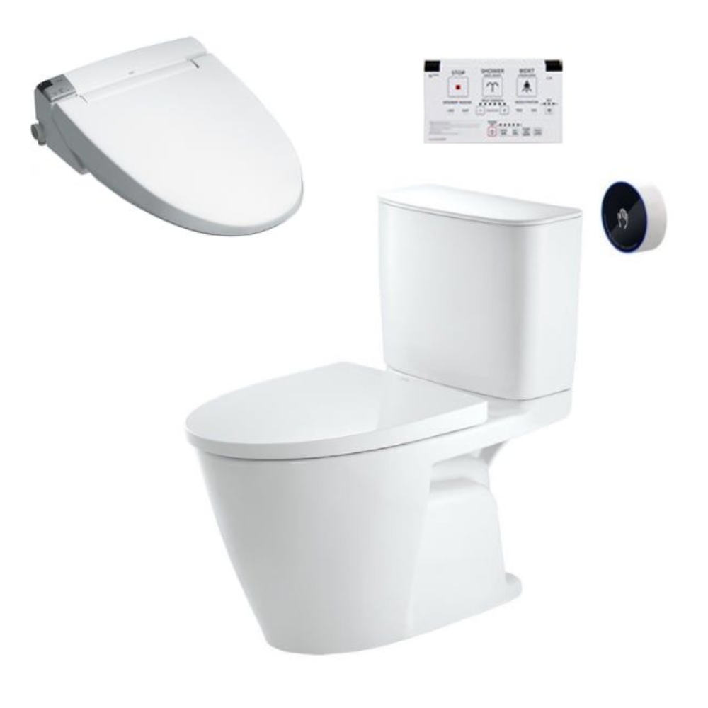 Bàn cầu 2 khối xả cảm ứng nắp điện tử INAX ACT-602 + CW-KA22AVN