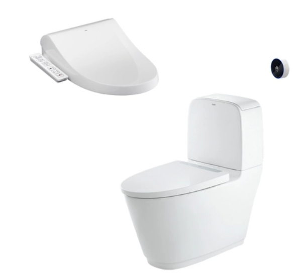 Bàn cầu 2 khối xả cảm ứng nắp điện tử INAX ACT-832 + CW-H17VN