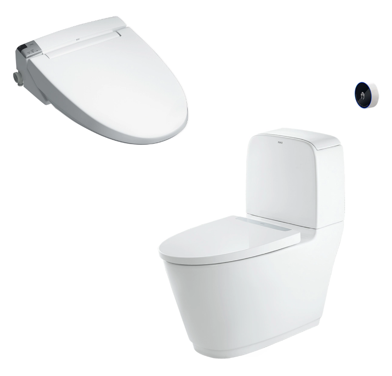 Bàn cầu 2 khối xả cảm ứng nắp điện tử INAX ACT-832 + CW-KB22AVN