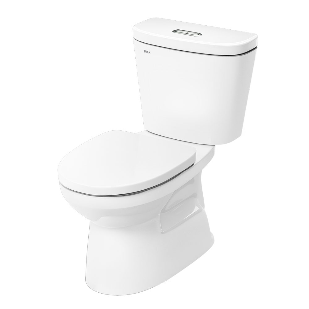 Bàn cầu 2 khối INAX C-306VA (C306VA) xả nhấn nắp thường