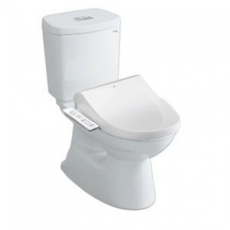 Bàn cầu 2 khối nắp điện tử INAX C-504A + CW-H17VN