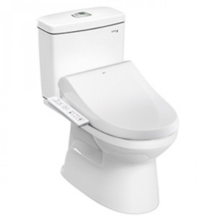 Bàn cầu 2 khối nắp điện tử INAX C-504A + CW-H18VN