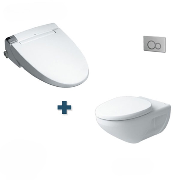 Bàn cầu treo tường nắp điện tử INAX AC-23P + CW-KA22AVN