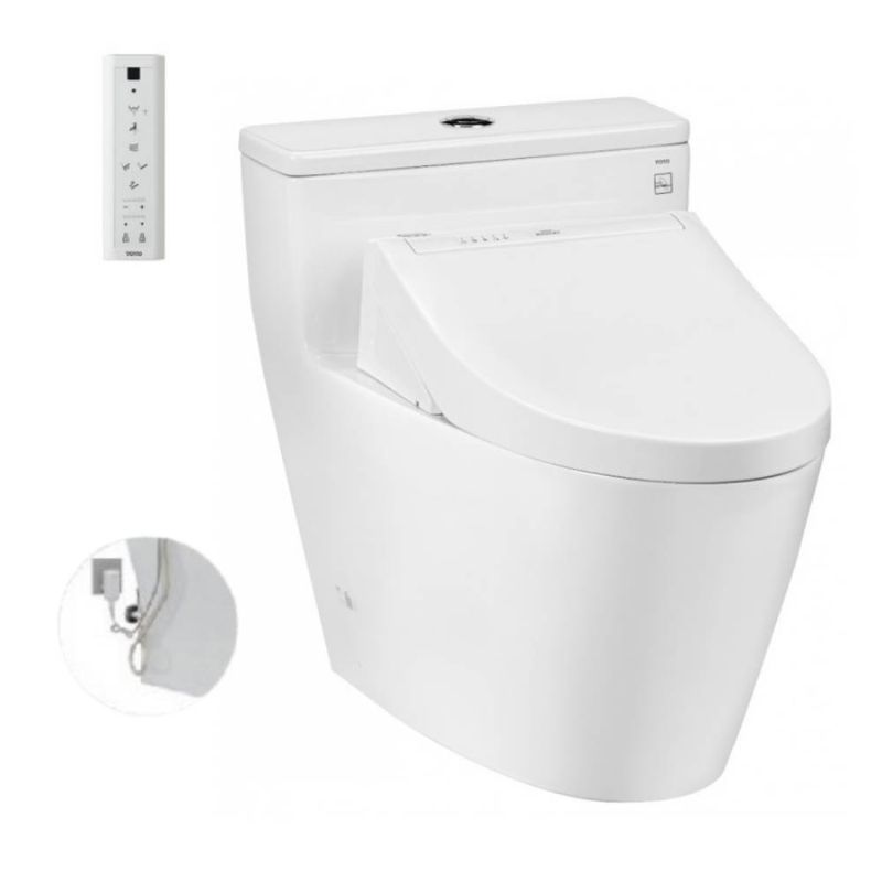 Bàn cầu 1 khối TOTO MS625DW14 nắp điện tử Washlet C5 TCF24410AAA