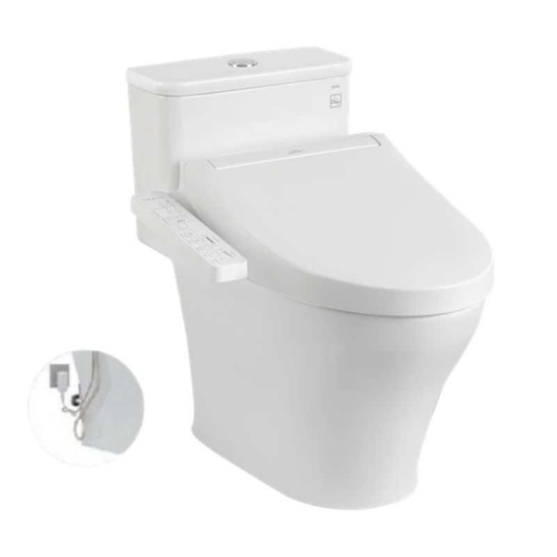 Bàn cầu 1 khối TOTO MS857DW16 nắp điện tử Washlet C2 TCF23410AAA