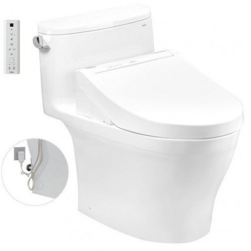Bàn cầu 1 khối TOTO MS887RW14 nắp điện tử Washlet C5 TCF24410AAA