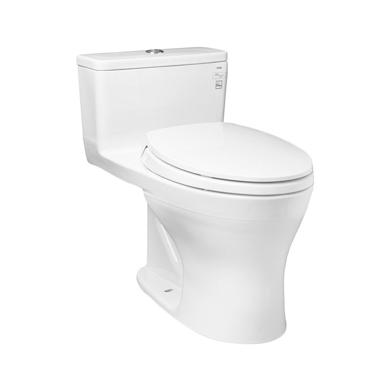 Bàn cầu 1 khối TOTO MS855DT2#XW nắp đóng êm TC393VS