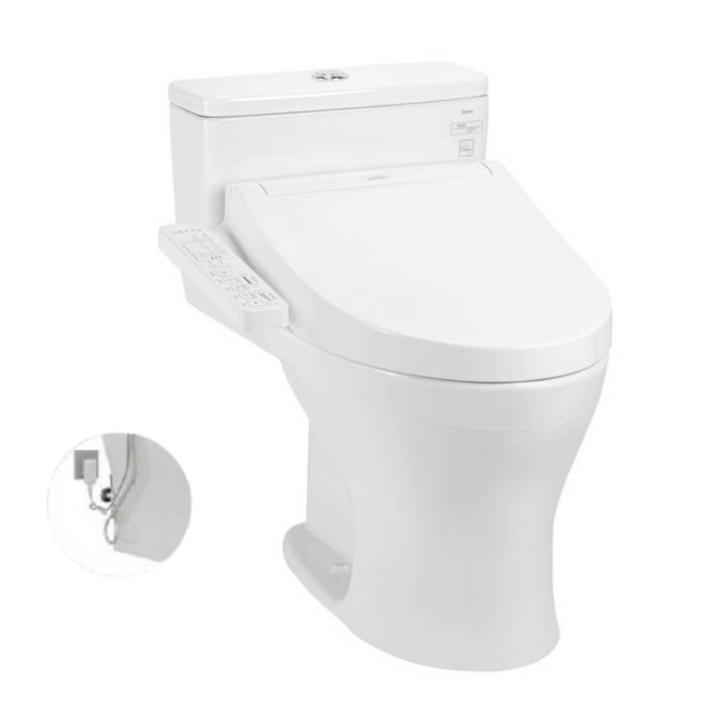 Bàn cầu 1 khối TOTO MS855DW16  nắp điện tử Washlet C2 TCF23410AAA