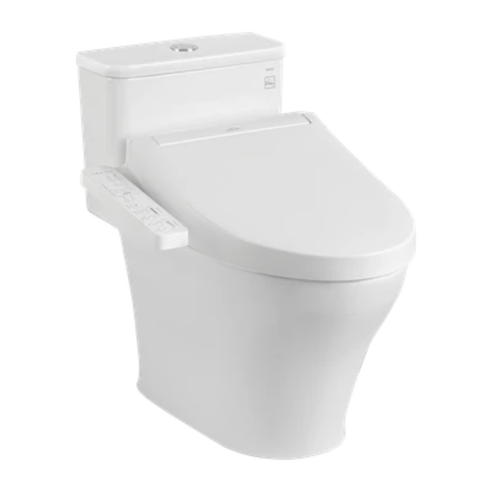 Bàn cầu 1 khối TOTO MS857CDW17 nắp điện tử Washlet C2 TCF23460AAA giấu dây
