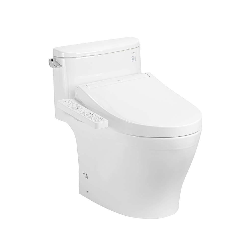 Bàn cầu 1 khối  TOTO MS887CRW17 nắp điện tử Washlet C2 TCF23460AAA giấu dây