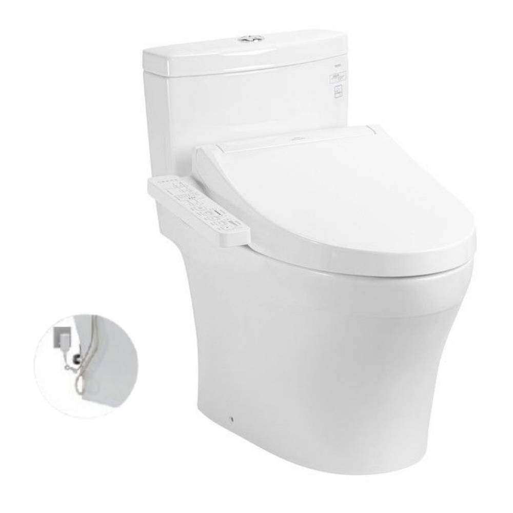 Bàn cầu 1 khối TOTO MS889DRW16 nắp điện tử  Washlet C2 TCF23410AAA