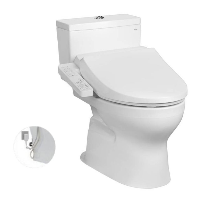 Bàn cầu 2 khối TOTO CS302DW18 nắp điện tử TCF23710AAA Washlet C2 cơ bản