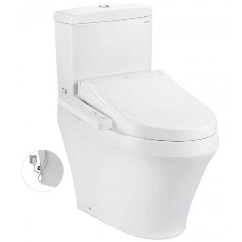 Bàn cầu 2 khối TOTO CS735DW16 nắp điện tử Washlet C2 TCF23410AAA