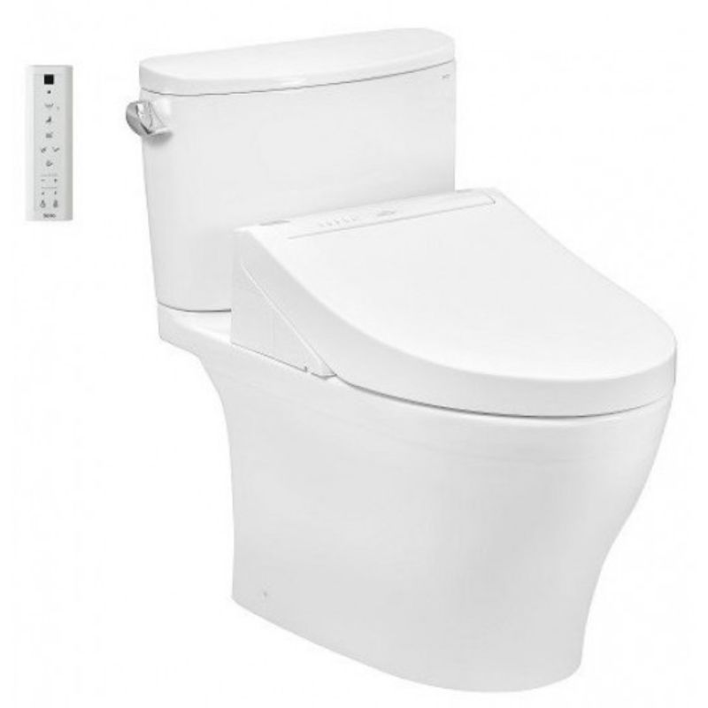 Bàn cầu 2 khối TOTO CS767CRW15 nắp điện tử Washlet C5 TCF24460AAA giấu dây