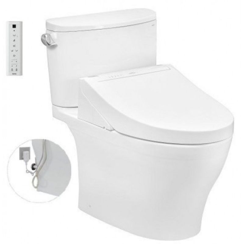 Bàn cầu 2 khối TOTO CS767RW14 nắp điện tử Washlet C5 TCF24410AAA