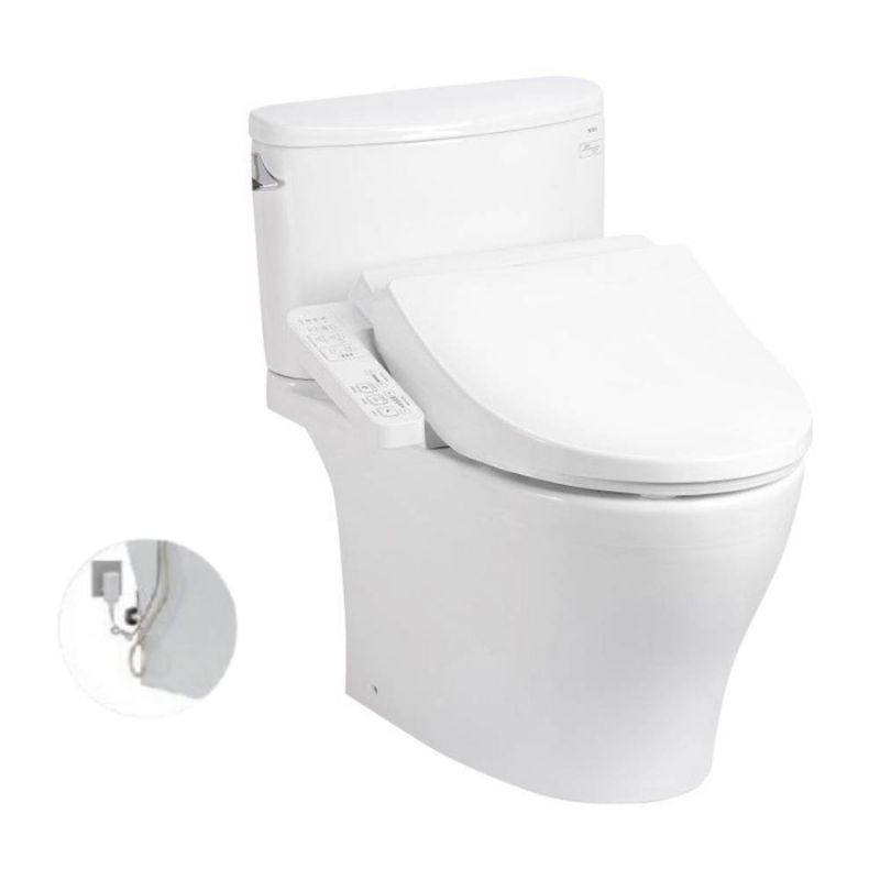 Bàn cầu 2 khối TOTO CS767RW18 nắp điện tử TCF23710AAA Washlet C2 cơ bản
