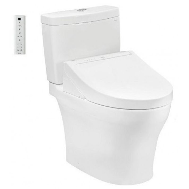 Bàn cầu 2 khối TOTO CS769CDRW15 nắp điện tử Washlet C5 TCF24460AAA giấu dây
