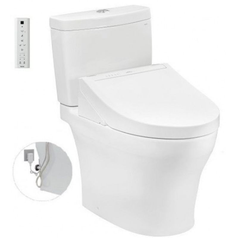 Bàn cầu 2 khối TOTO CS769DRW14 nắp điện tử Washlet C5 TCF24410AAA