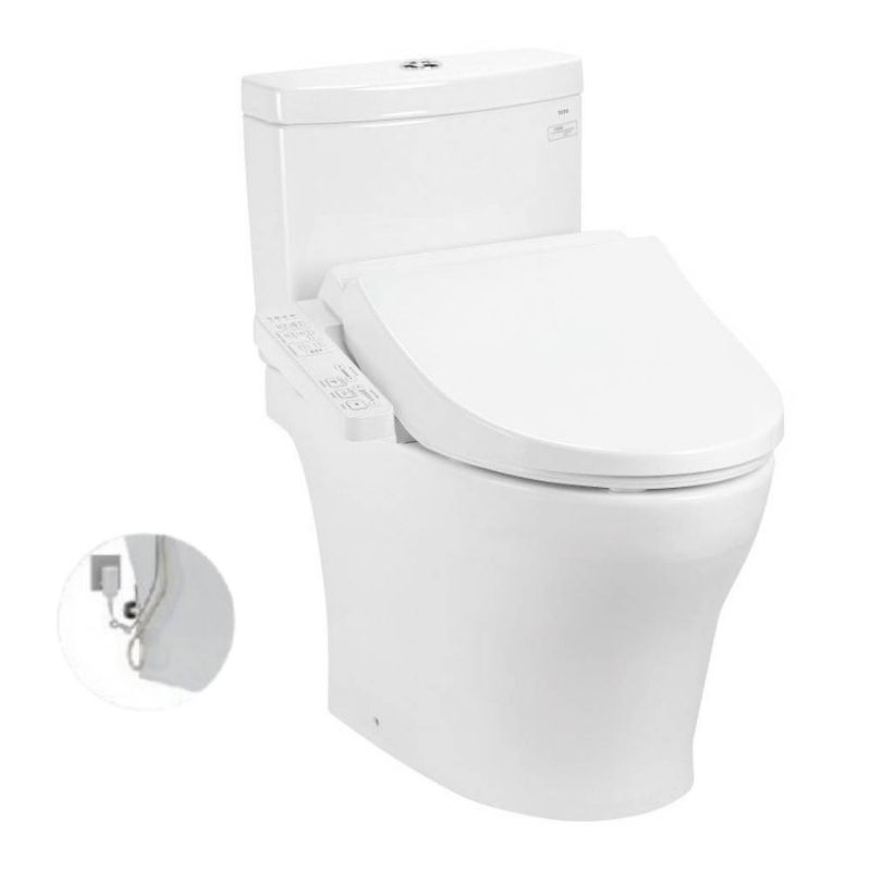 Bàn cầu 2 khối TOTO CS769DRW18 nắp điện tử TCF23710AAA Washlet C2 cơ bản