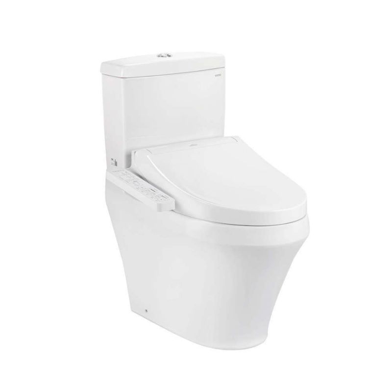 Bàn cầu 2 khối  TOTO CS948CDW17 nắp điện tử Washlet C2 TCF23460AAA giấu dây