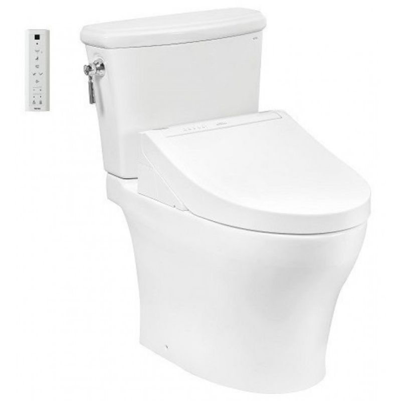Bàn cầu 2 khối TOTO CS986CGW15 nắp điện tử Washlet C5 TCF24460AAA giấu dây