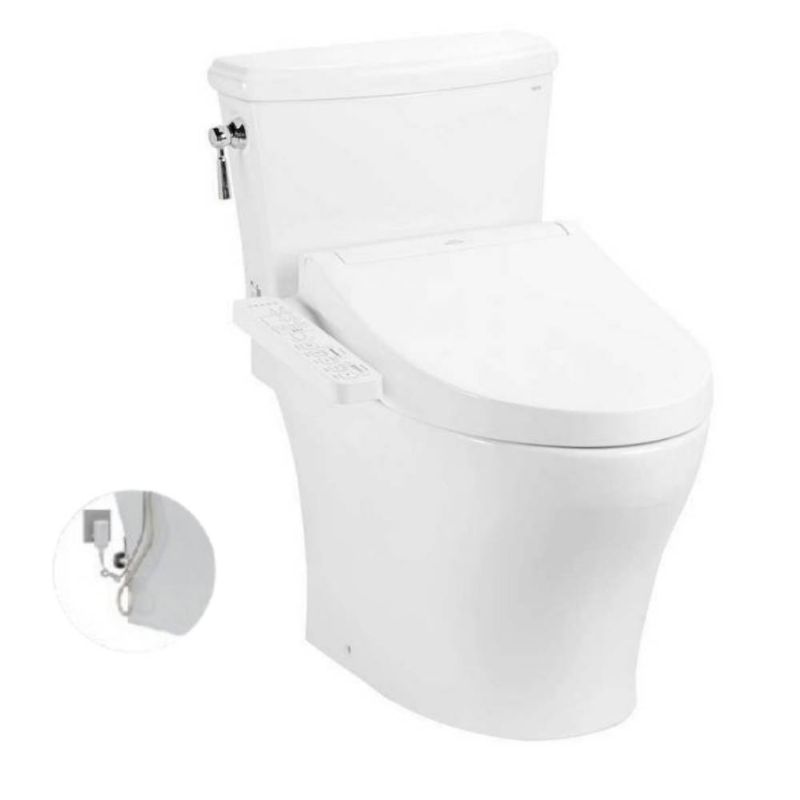 Bàn cầu 2 khối TOTO CS986GW16 nắp điện tử Washlet C2 TCF23410AAA