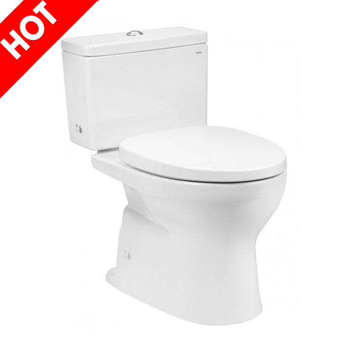 Bàn cầu 2 khối TOTO CS302DT3#W nắp đóng êm TC385VS