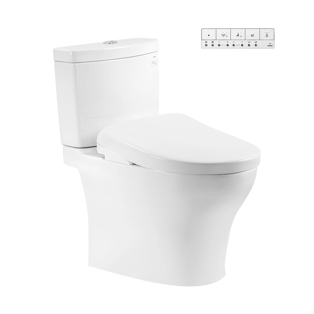 Bàn cầu 2 khối TOTO CS769CDRW23#XW nắp điện tử Washlet S7 TCF47360GAA giấu dây