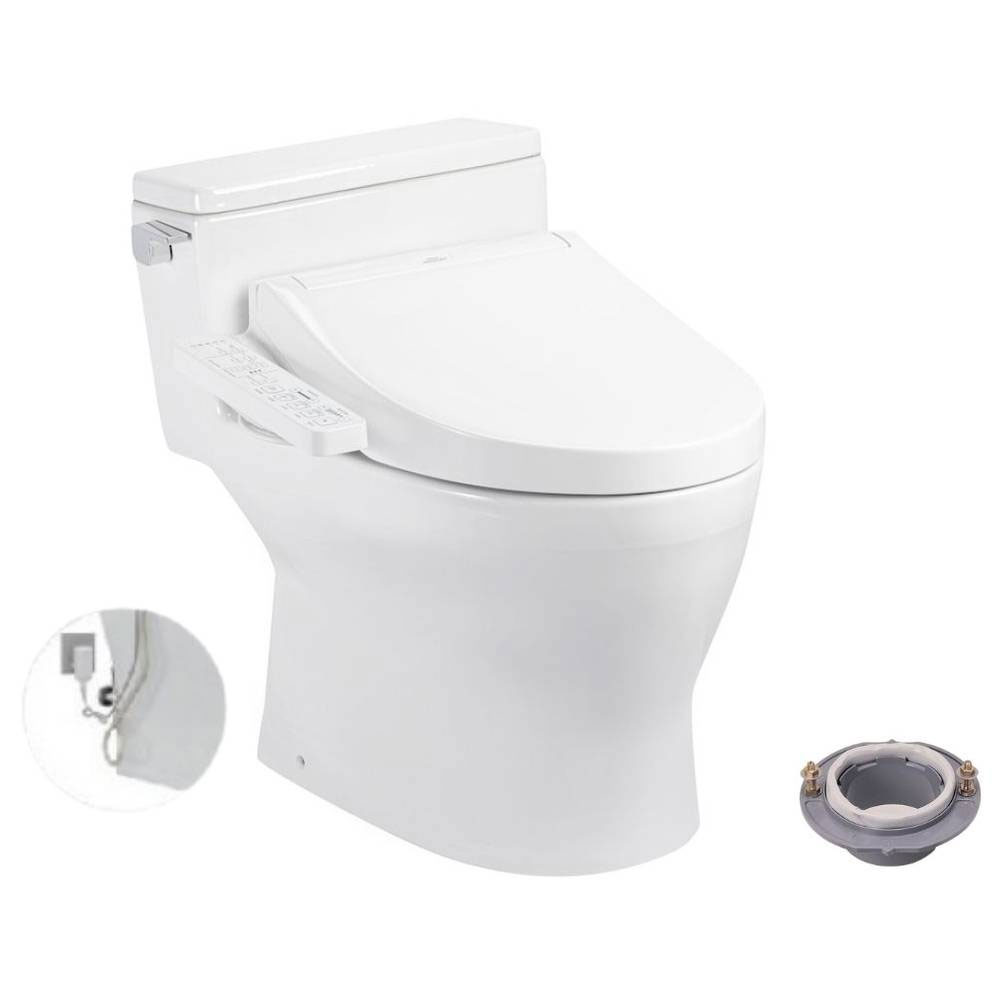 Bàn cầu 1 khối TOTO MS188VKW16 T53P100VR nắp điện tử Washlet C2 TCF23410AAA