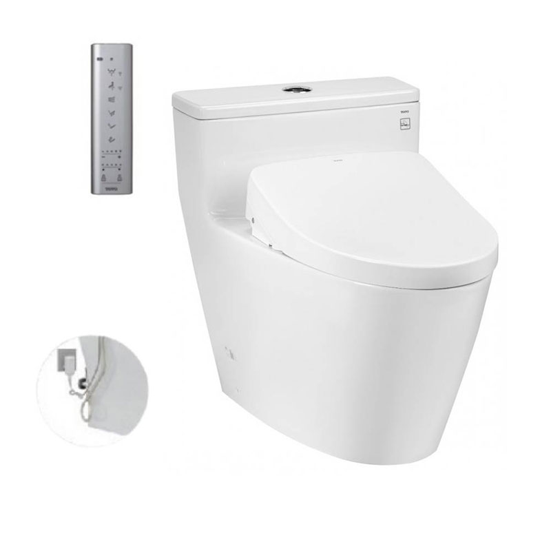 Bàn cầu 1 khối TOTO MS625DW11#XW nắp điện tử Washlet S7 TCF4911Z