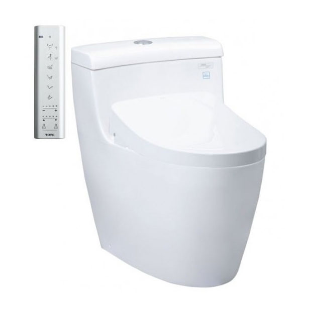 Bàn cầu 1 khối  TOTO MS636CDRW12#XW nắp điện tử Washlet S7 TCF4911EZ giấu dây