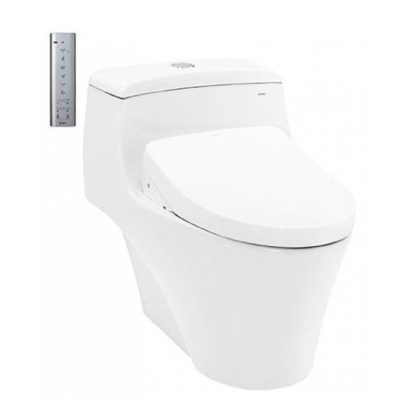 Bàn cầu 1 khối  TOTO MS823CDRW12#XW nắp điện tử Washlet S7 TCF4911EZ giấu dây