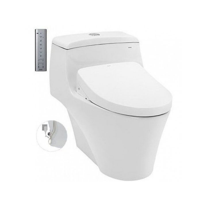 Bàn cầu 1 khối TOTO MS823DRW11#XW nắp điện tử Washlet S7 TCF4911Z