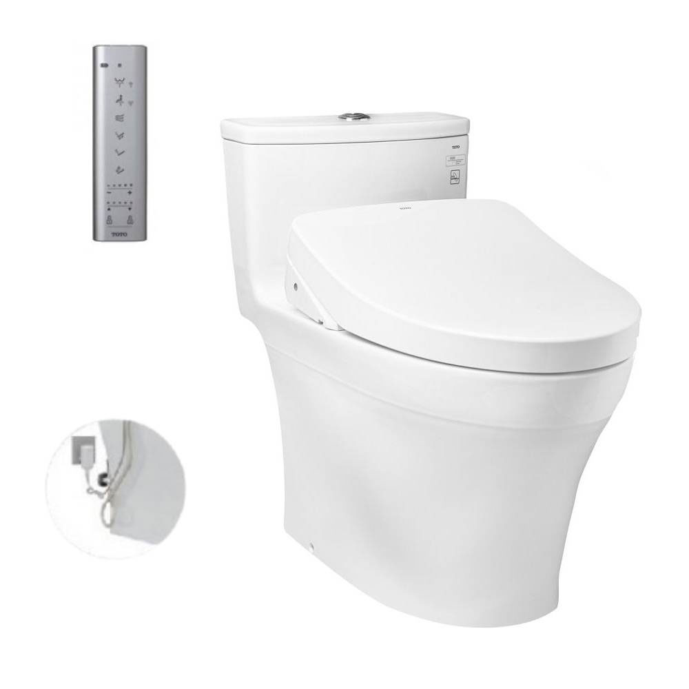 Bàn cầu 1 khối TOTO MS885DW11 nắp điện tử Washlet S7 TCF4911Z