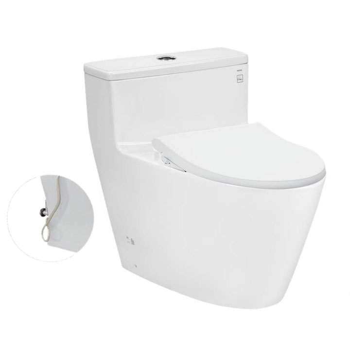 Bàn cầu 1 khối TOTO MS625DE4#XW nắp rửa cơ TCW1211A