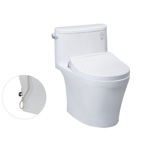 Bàn cầu 1 khối TOTO MS887RE2#XW nắp rửa cơ TCW07S