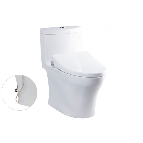 Bàn cầu 1 khối TOTO MS889DRE4#XW nắp rửa cơ TCW1211A