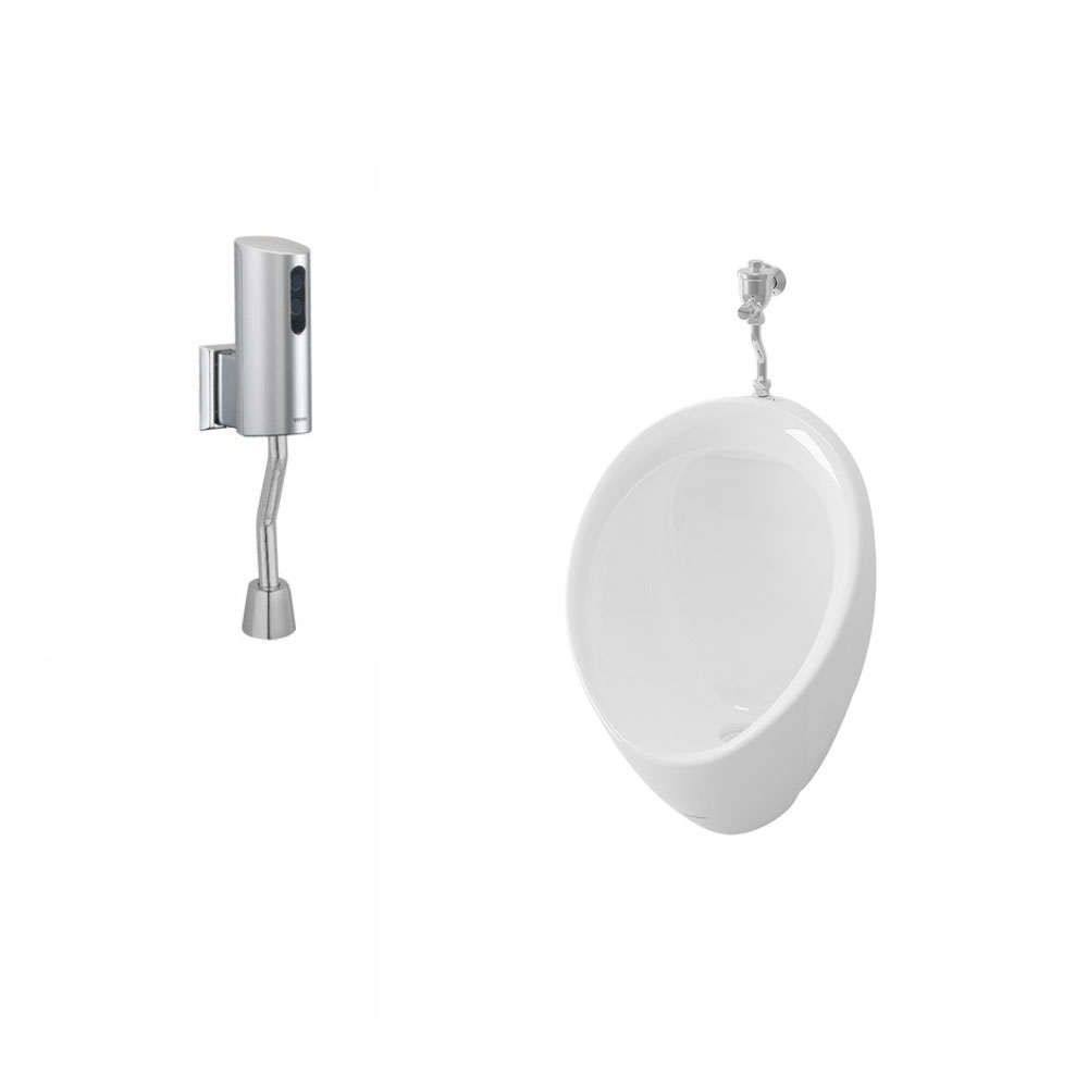 Bồn tiểu nam TOTO U104W/F#W DUE110PSK treo tường kèm van cảm ứng