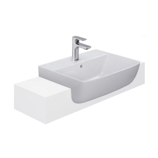 Chậu rửa mặt lavabo bán âm INAX L-345V (L345V) (L-345VFC)