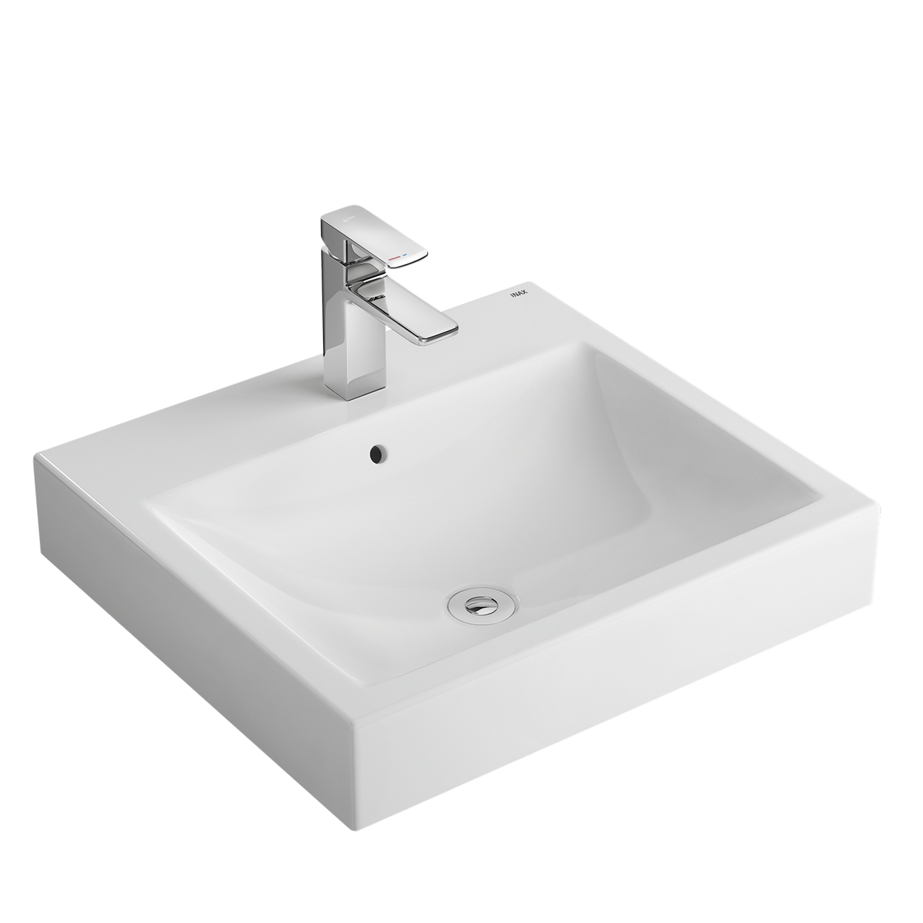 Chậu rửa lavabo đặt bàn INAX AL-536V (AL536V) (AL-536VFC) men Aqua Ceramic
