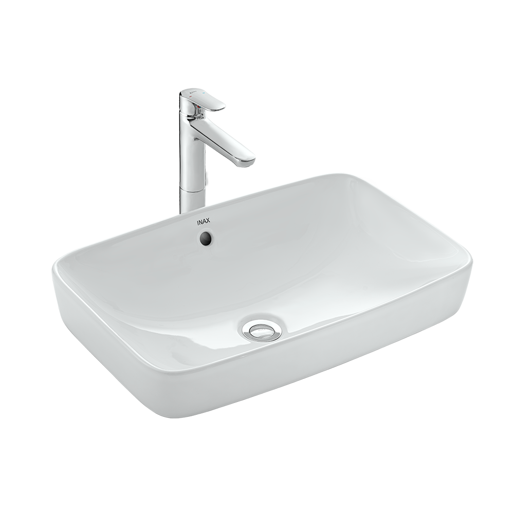 Chậu rửa lavabo đặt bàn INAX AL-299V men Aqua Ceramic