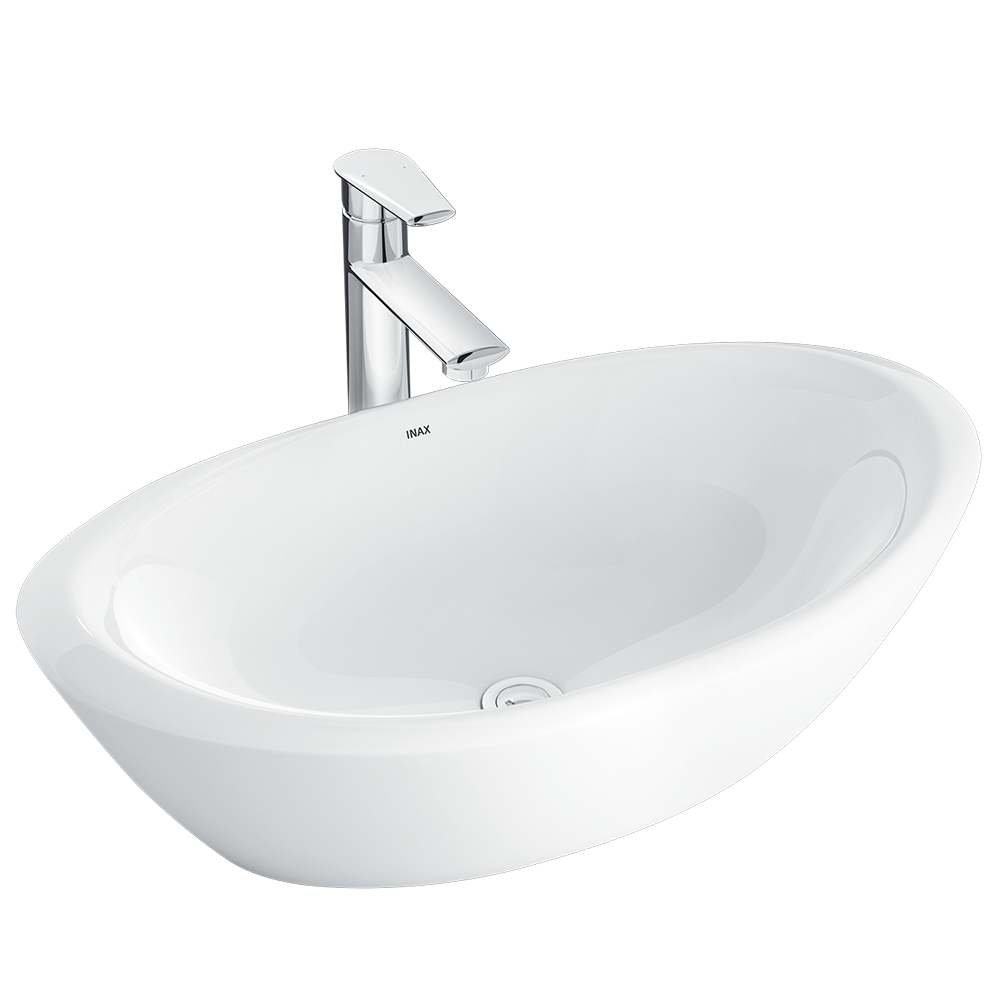 Chậu rửa lavabo đặt bàn INAX AL-465V men Aqua Ceramic