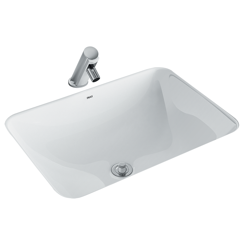 Chậu rửa mặt lavabo âm bàn INAX L-2298V/BW1