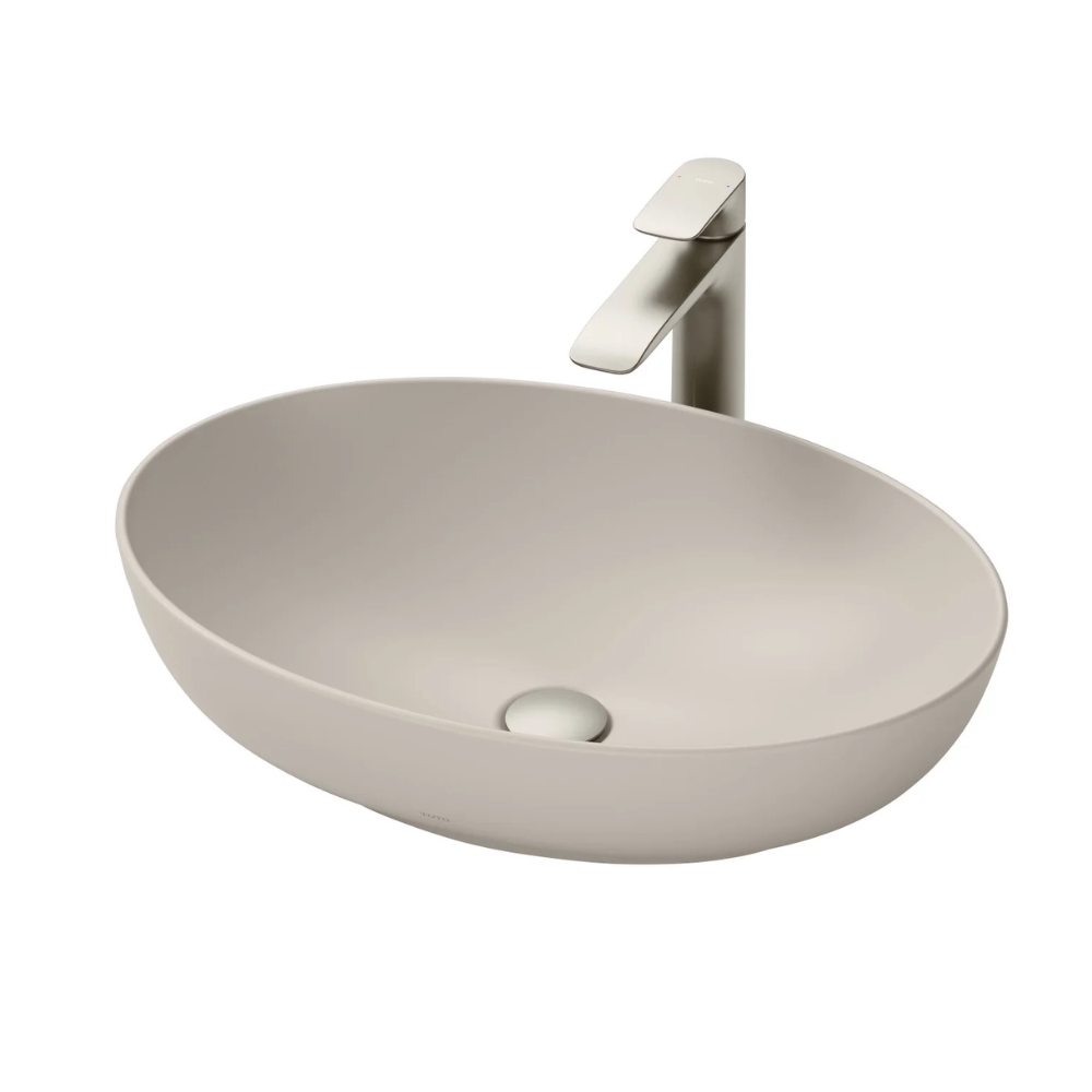 Chậu rửa lavabo đặt bàn TOTO LT1705#MBE Be Mờ