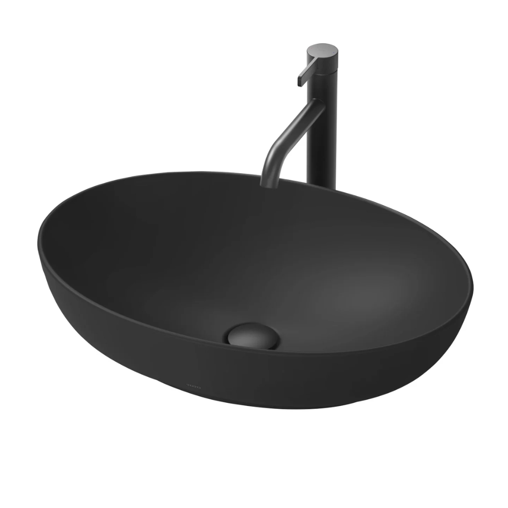 Chậu rửa lavabo đặt bàn TOTO LT1705#MBL Đen Mờ